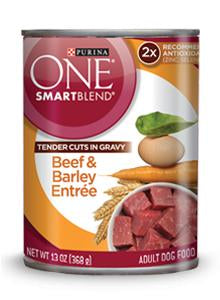 Purina One Tender Cuts With Gravy Beef Can Dog 12-13.0oz Supply