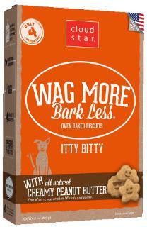 Wag More Bark Lesse Original Itty Bitty Oven Baked Treats with Creamy Peanut Butter 8Z For Discount