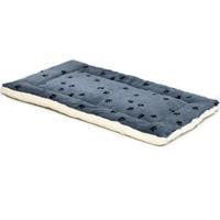 Midwest #40224FVBLS Quiet Time Reversible Floor Bed 23X18 Blue-Black Paw Print Online Sale