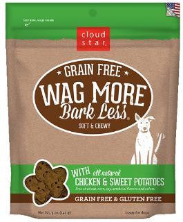 Wag More Bark Lesse Grain Free Soft & Chewy Treats with Chicken & Sweet Potato 5Z Hot on Sale