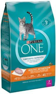 Purina One Smartblend Healthy Metabolism Cat 4-7# Hot on Sale