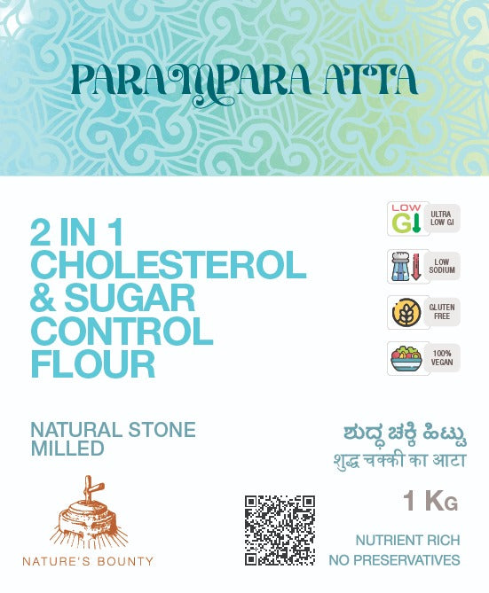 2-IN-1 Sugar & Cholesterol Control Atta Sale