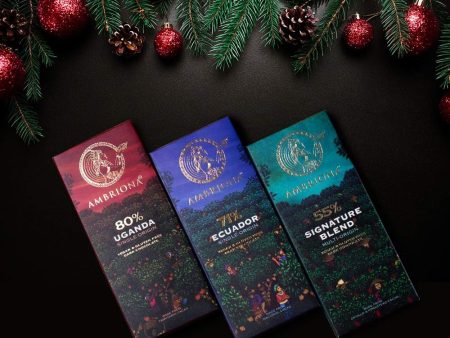 Ambriona - 55% to 80% - Single Origin Dark Chocolate - Combo (Gift Pack) Supply