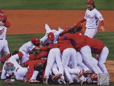 2008 Philadelphia Phillies World Series Champions Team Celebration Horizontal Fashion