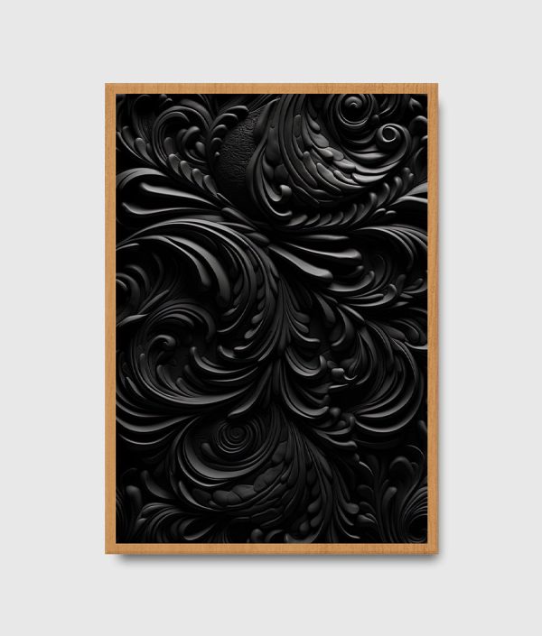 A Black Embossed Dark Pattern Shadow Online Hot Sale