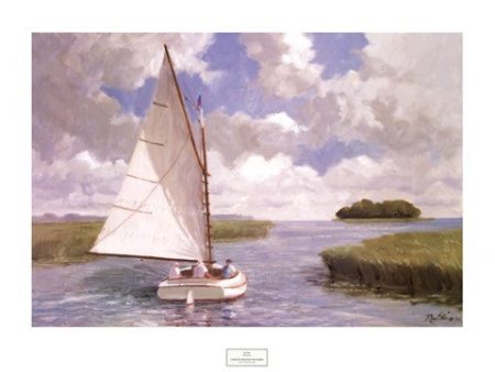 Catboat Through the Marsh Sale