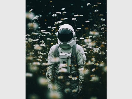 Zero Gravity Stance: Astronaut Poster Sale