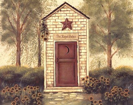 Folk Art Outhouse III Sale