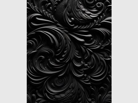 A Black Embossed Dark Pattern Shadow Online Hot Sale