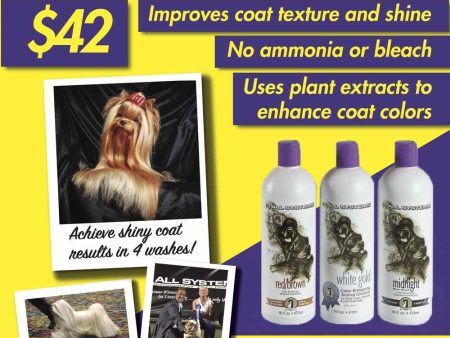 ZZZ #1 All Systems White Gold Color Enhancing Botanical Pet Conditioner 16oz For Cheap