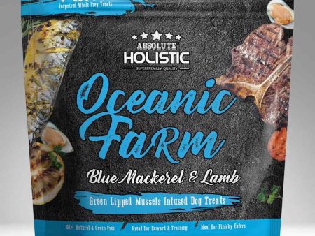 Absolute Holistic Air Dried Oceanic Farm Blue Mackerel & Lamb Dog Treats 100g Supply