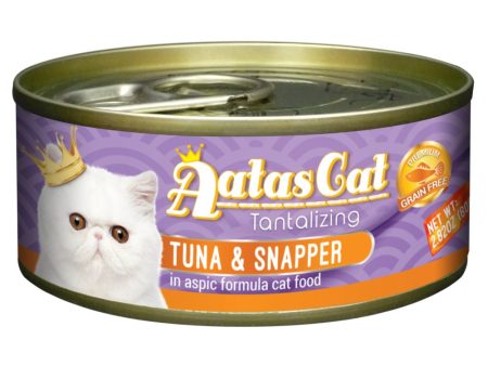 Aatas Cat Tantalizing Tuna & Snapper in Aspic Canned Cat Food 80g Online Sale