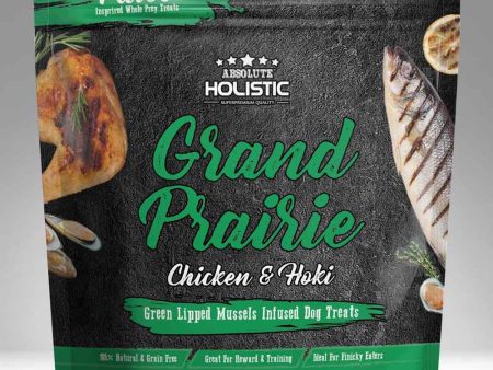 Absolute Holistic Air Dried Grand Prairie Chicken & Hoki Dog Treats 100g Online Sale