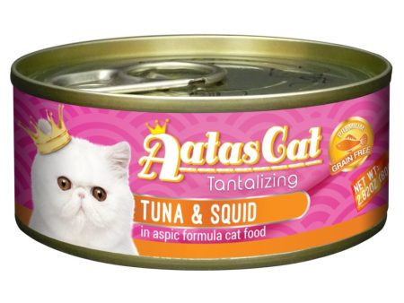 Aatas Cat Tantalizing Tuna & Squid in Aspic Canned Cat Food 80g Online