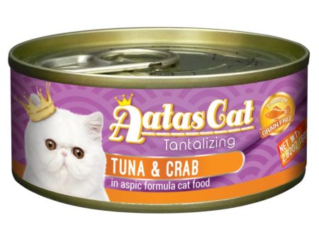 Aatas Cat Tantalizing Tuna & Crab in Aspic Canned Cat Food 80g For Cheap