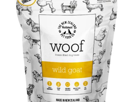 WOOF Wild Goat Freeze Dried Dog Bites Treats 50g Supply